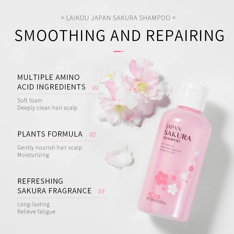 LAIKOU Japan Sakura  Shampoo R - đánh giá và giá Hair Care Organic