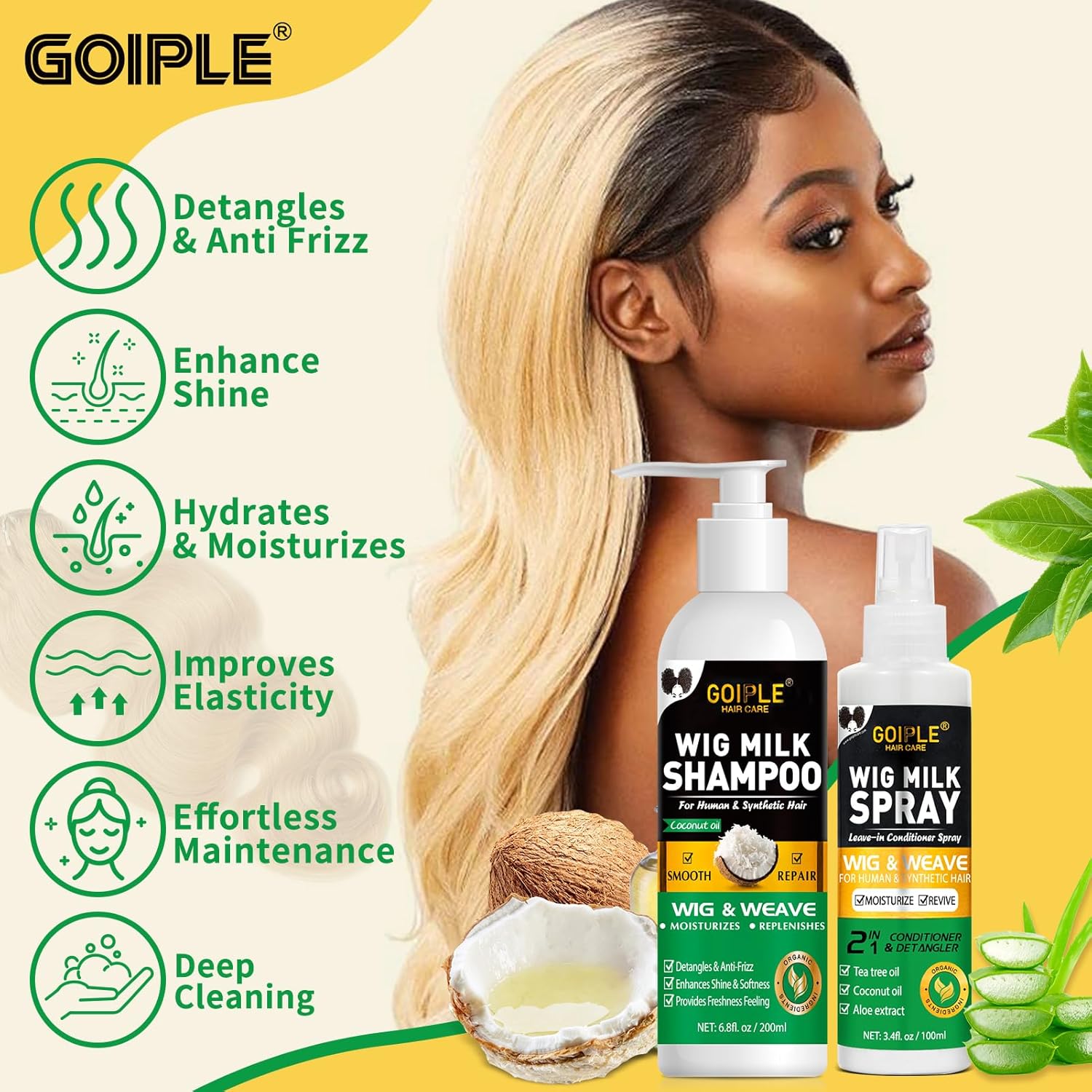 GOIPLE 3 in 1 Wig Care Kit wit - đánh giá và giá Hair Care Products
